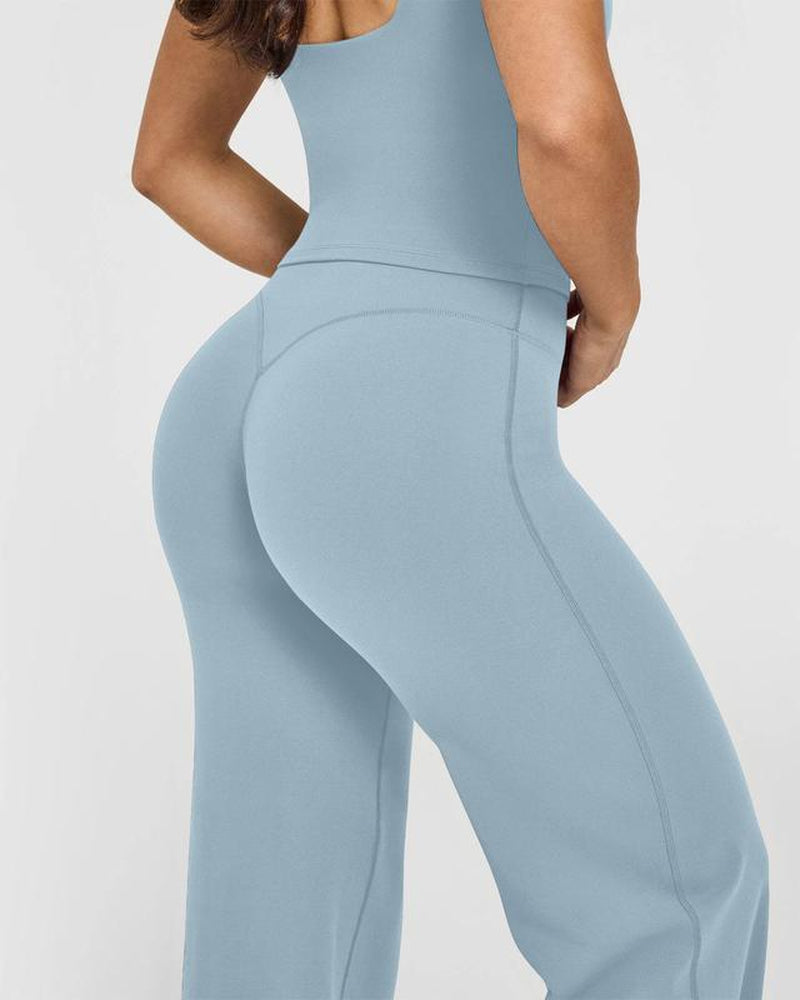 ASANDY Women'S High Waist Wide Leg Yoga Pants - Loose Fit for Exercise, Casual & Everyday Wear