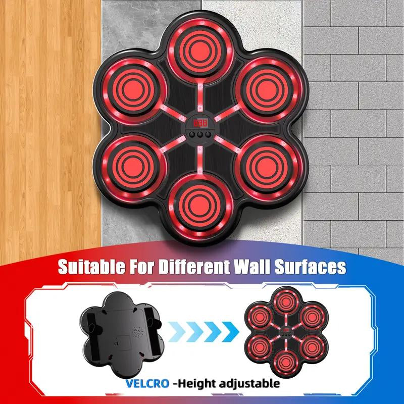 Music Boxing Machine with Gloves for Adults and Kids Boxing Machine Wall Mounted Music, Smart Bluetooth Boxing Equipment for Home and Gym, Training Machine with Electronic Wall