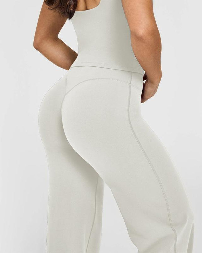 ASANDY Women'S High Waist Wide Leg Yoga Pants - Loose Fit for Exercise, Casual & Everyday Wear